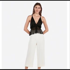 Express Metallic Strappy Back Cami
